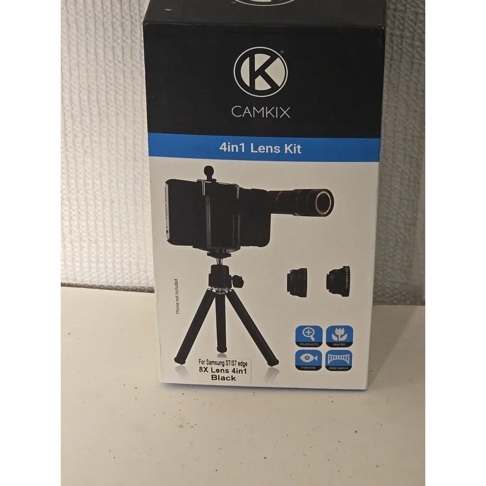 CamKix 4-in-1 iPhone Lens Kit 12X Telephoto Wide Macro Fisheye Zoom Tested Works